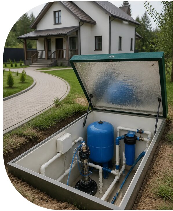 Автономное водоснабжение дома в Мытищах от 152325 р. | АПаруса-Мтщ